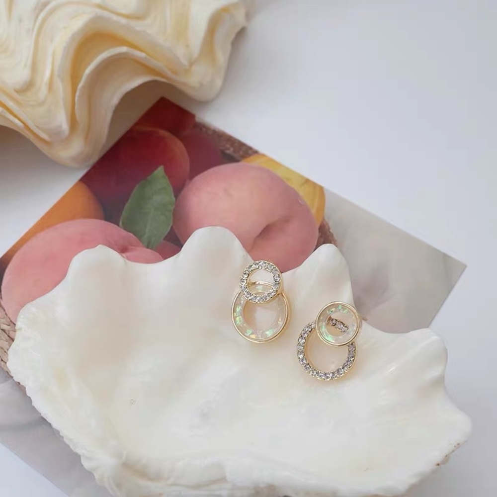 Gold stud earrings 18k gold plated 925 sterling silver